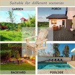 Natural Wooden Adirondack Chairs for Yard and Patio