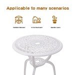 3-Piece Cast-Aluminum Patio Bistro Furniture Set