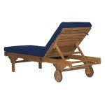 Newport Outdoor Adjustable Chaise Lounge Chair with Table