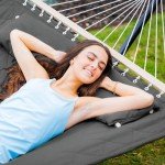 ANOW Double Hammock with Heavy Duty Steel Stand