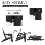 Folding Adirondack Chair Set of 2 - Black