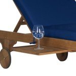 Newport Outdoor Adjustable Chaise Lounge Chair with Table