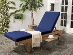 Newport Outdoor Adjustable Chaise Lounge Chair with Table