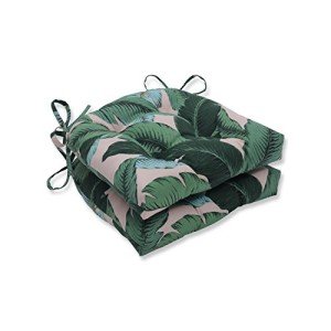 Tropic Botanical Chair Pads - Green Palms (2 Count)