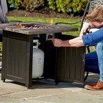 Riley Brown 28” Square Gas Fire Pit Table