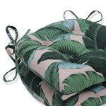 Tropic Botanical Chair Pads - Green Palms (2 Count)
