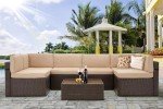 7-Piece Outdoor Rattan Patio Furniture Set