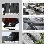 Folding Adirondack Chair Set of 2 - Black