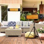 1500W Infrared Electric Outdoor Patio Heater