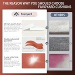 Favoyard Waterproof Deep Seat Patio Cushion Set