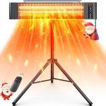 Infrared Electric Patio Heater with Remote Control
