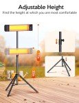 Infrared Electric Patio Heater with Remote Control