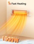 Infrared Electric Patio Heater with Remote Control