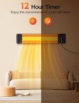 Infrared Electric Patio Heater with Remote Control