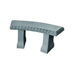 Lightweight Garden Bench with Natural Granite Look