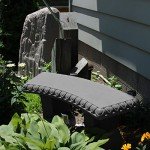 Lightweight Garden Bench with Natural Granite Look