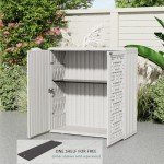 Waterproof 60 Gallon Outdoor Storage Cabinet
