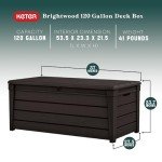 Large Waterproof Outdoor Storage Deck Box - 120 Gallons