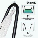 Heavy-Duty Hammock Chair with Stand for Indoors Outdoors