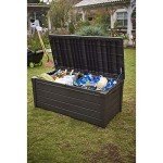 Large Waterproof Outdoor Storage Deck Box - 120 Gallons