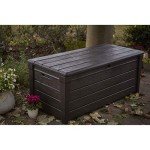 Large Waterproof Outdoor Storage Deck Box - 120 Gallons