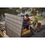 Large Waterproof Outdoor Storage Deck Box - 120 Gallons
