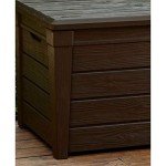 Large Waterproof Outdoor Storage Deck Box - 120 Gallons
