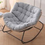 Virplik Outdoor Indoor Rocking Papasan Chair
