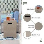 2-Piece Outdoor Propane Fire Pit Table Set