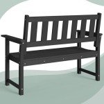 ACUEL 50'' Weatherproof Outdoor Memorial Bench