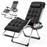 Magshion Zero Gravity Reclining Lounge Chair - Black