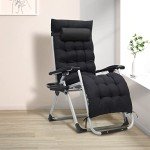 Magshion Zero Gravity Reclining Lounge Chair - Black