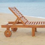 Outsunny Folding Chaise Lounge Chair with Wheels
