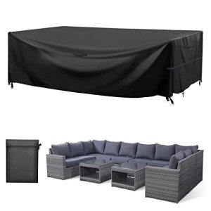 Waterproof Rectangular Patio Furniture Covers with Buckles