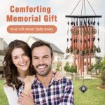 30" Bronze Memorial Wind Chimes for Outdoor Decor