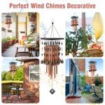 30" Bronze Memorial Wind Chimes for Outdoor Decor