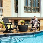 YITAHOME 33 Gallon Round Outdoor Storage Box