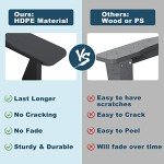 Set of 2 Folding Adirondack Chairs with Cushions