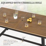Cozyman 7-Piece Patio Table and Chairs Set