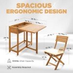Heavy Duty 3-Piece Patio Bistro Set