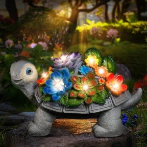 Turtle Statues Solar Lights for Garden Decor