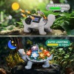 Turtle Statues Solar Lights for Garden Decor