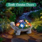 Turtle Statues Solar Lights for Garden Decor