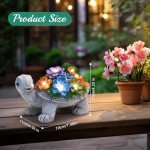 Turtle Statues Solar Lights for Garden Decor