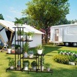 5-Tier Metal Plant Stand for Indoor/Outdoor Use