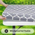 Waterproof Fitted Picnic Table Cover for 6 Foot Tables