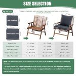 Summsun Water Resistant Patio Chair Cushion Set