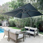 10' x 10' Champagne Square Patio Umbrella