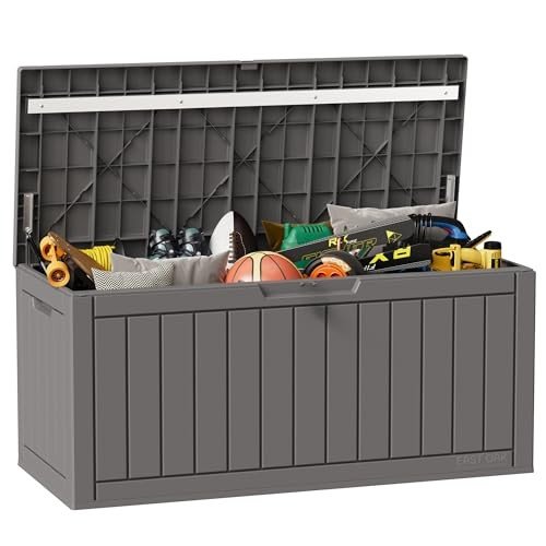EAST OAK 90 Gallon Waterproof Outdoor Storage Box