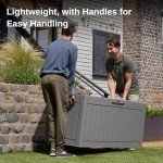 EAST OAK 90 Gallon Waterproof Outdoor Storage Box